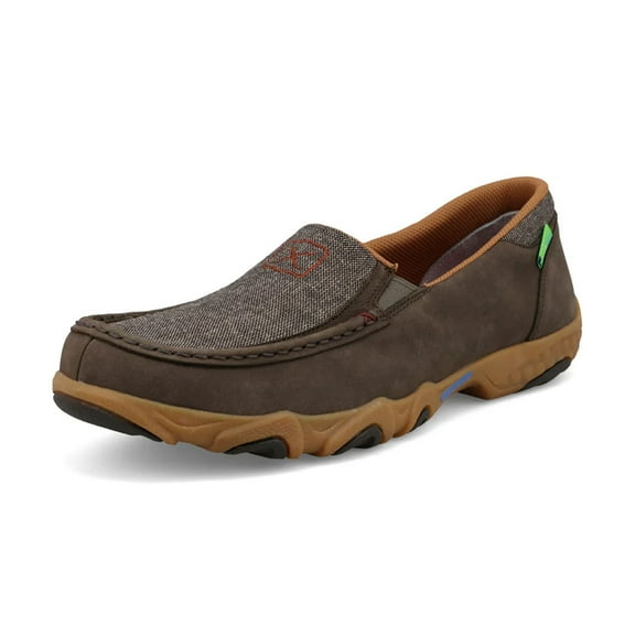 TWISTED X Adult Male Slip-On Driving Moc, Color: Eco Dust/Cocoa, Size: 11.5, Width: M