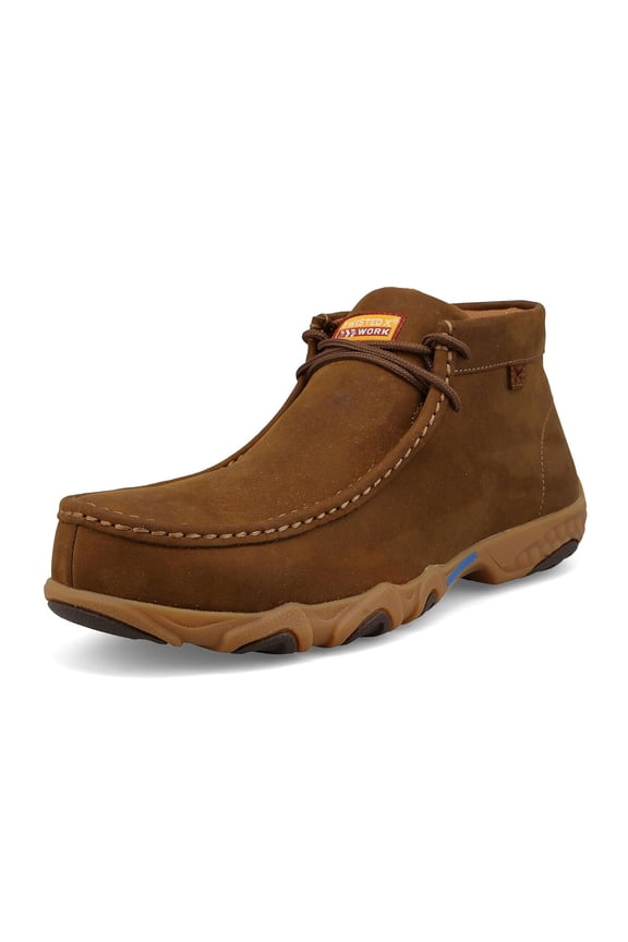 Adult Male Work Chukka Driving Moc, Color: Distressed Saddle, Size: 12, Width: W