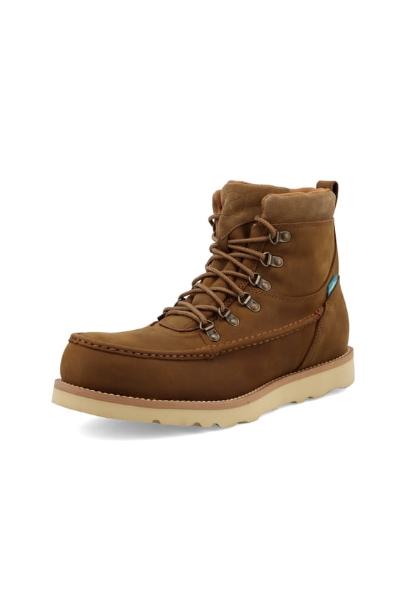 Men's 6" Work Wedge Sole Boot - Distressed Saddle