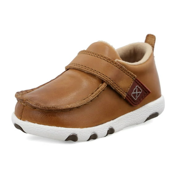TWISTED X Infant Unisex Driving Moccasins, Color: Tan, Size: 6, Width: M