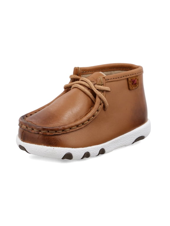 Infant Unisex Driving Moccasins, Color: Tan, Size: 7, Width: M