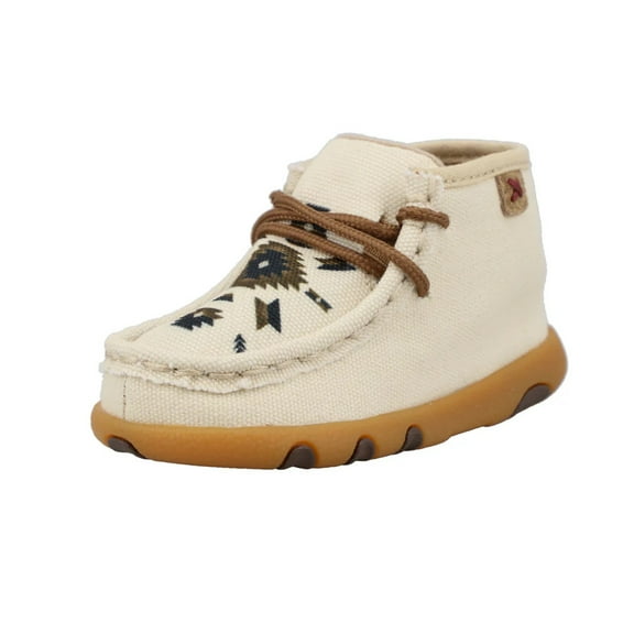 TWISTED X Infant's Chukka Beige Multi Driving Moc, Size: 8, Width: M