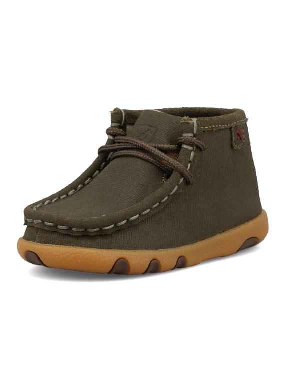 Infant's Chukka Driving Moc Taupe Casual Shoes, Size: 2 (ICA0046-M-02)