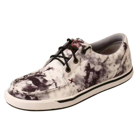 TWISTED X Kicks, Color: Black & White Tie-Dye, Size: 9, Width: M (WCA0041-M-09)