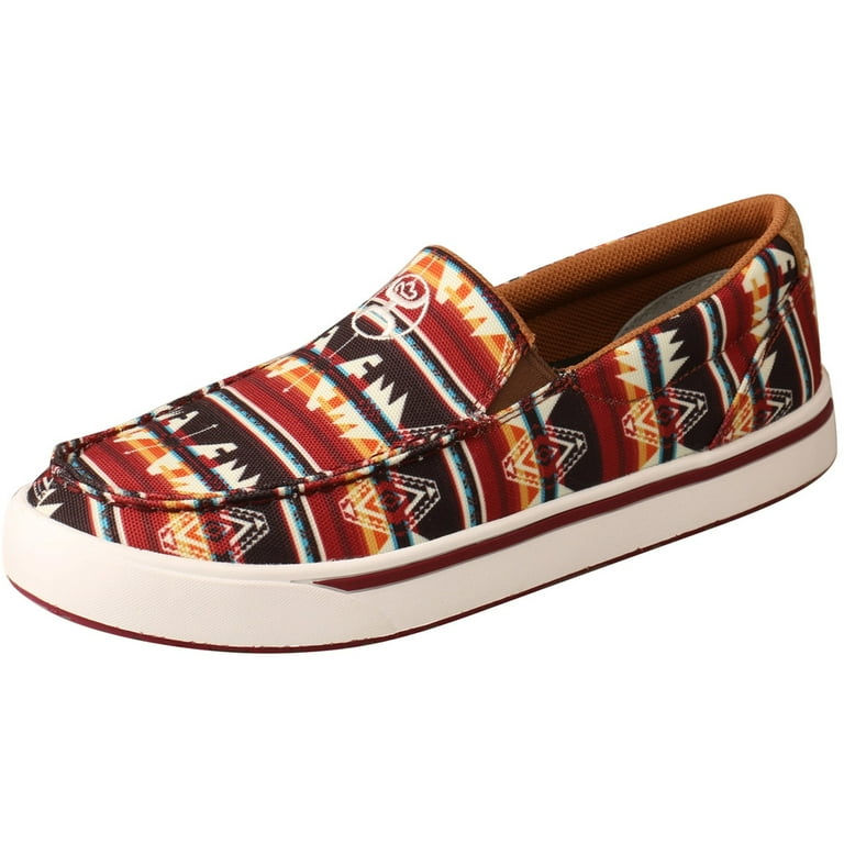 TWISTED X Male Hooey Slip On Loper Shoes Color Totem Multi Size