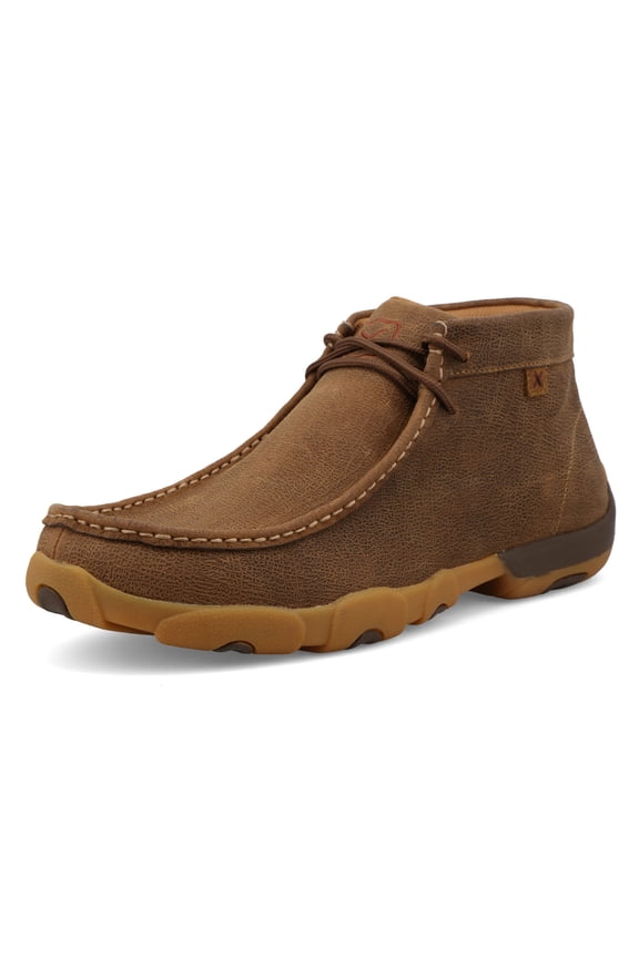 Men's Chukka Brunette Driving Moc, Size: 9.5, Width: M