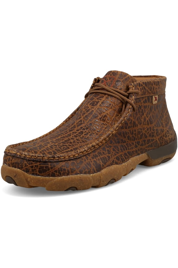 Men's Chukka Golden Elephant Print Driving Moc, Size: 11.5, Width: W