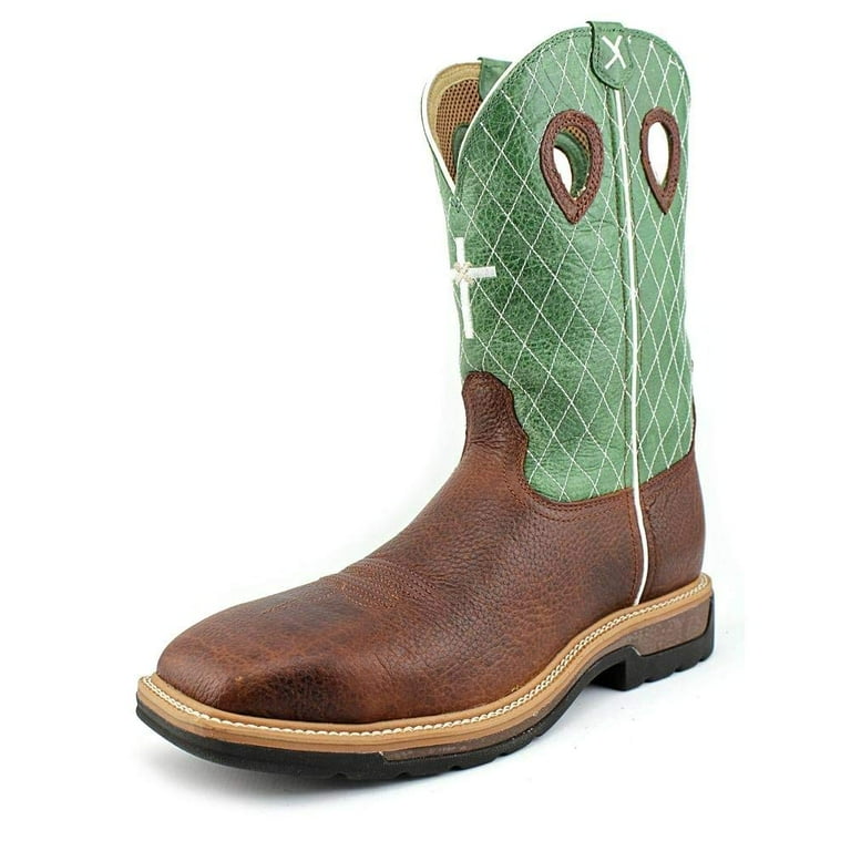 wittiy TWISTED X Adult Male Lite Cowboy Work Boots, Color: Cognac