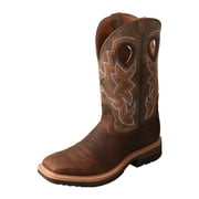 TWISTED X Adult Male Lite Cowboy Workboot, Color Taupe/Bomber, Size 10, Width D