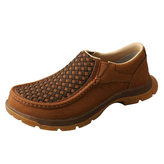 TWISTED X Men's Slip-On Oblique Toe, Color: Clay & Cocoa, Size: 12, Width: M (MFS0002-M-12)