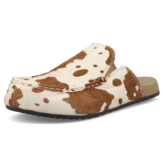 TWISTED X Women's Mule Women's Mules, Color: Brown/White Cowhide, Size: 9-M