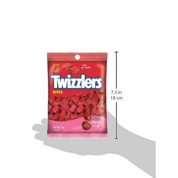 Twizzlers Bites Cherry Flavored Licorice Candy (Pack of 6)