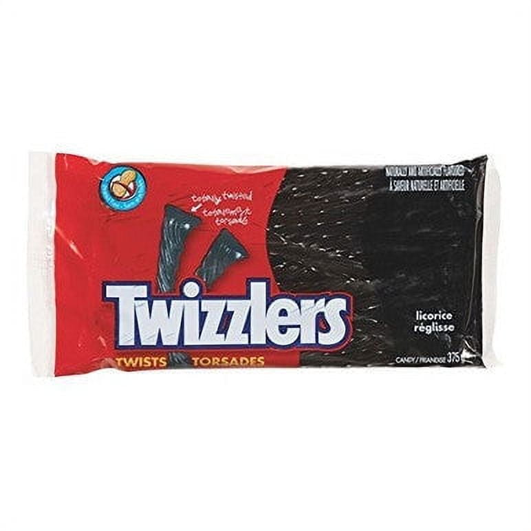 TWIZZLERS Black Licorice Candy, 375g/13.2 oz., per pack, {Imported from
