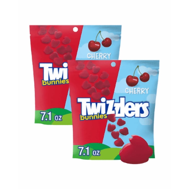 TWIZZLERS Cherry Bunnies Easter Candy – 2-Pack (7.1 oz Each