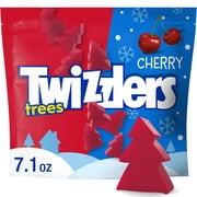 TWIZZLERS Cherry Flavored Trees Chewy, Christmas Candy Bag, 7.1 oz