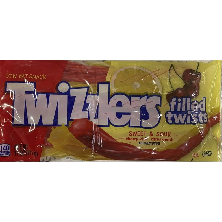 TWIZZLERS FILLED Twists Sweet & Sour CHERRY KICK CITRUS