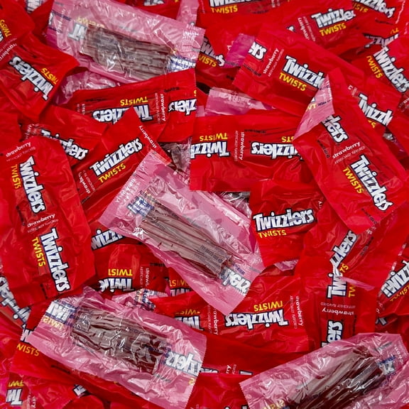 TWIZZLERS Strawberry Twists Licorice Candy, Snack Size, Individually Wrapped, 2-Pound BagRDC33