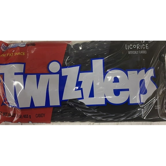 TWIZZLERS Twists BLACK Licorice 16 oz Bag 1 LB