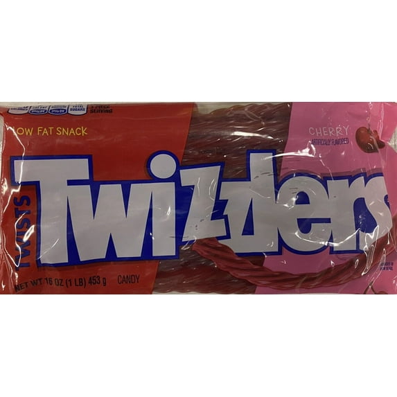 TWIZZLERS Twists CHERRY Licorice 16 oz Bag 1 LB