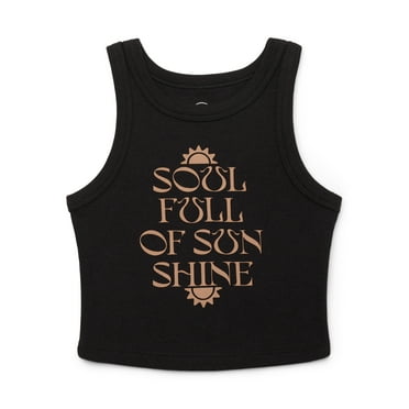 Wonder Nation Tween Girls Graphic Tank Top, Sizes 4-18