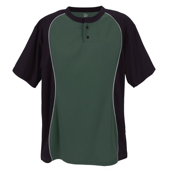 TWO BUTTON PLACKET-ADULT-DARK GREEN-A3X