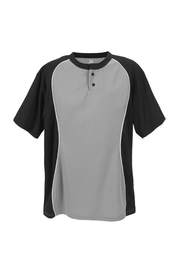 TWO BUTTON PLACKET-ADULT-GREY-A2X