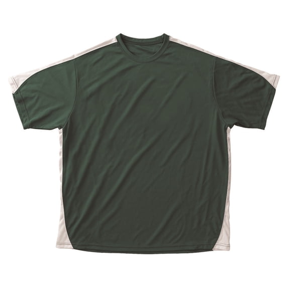 TWO COLOR T-SHIRT-YOUTH-DKG/WH-L