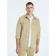 thumbnail image 1 of Free Assembly Men's Two Pocket Woven Shirt with Long Sleeves, Sizes S-3XL, 1 of 6