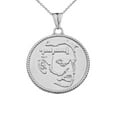 thumbnail image 1 of TWO-SIDED “DUXOV”AND ARMENIAN ETERNITY SYMBOL PENDANT NECKLACE IN WHITE GOLD, 1 of 1