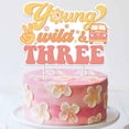 thumbnail image 1 of TWO WILD Groovy 3rd Birthday Cake Topper Decor Young Wild and Three Cake Topper Groovy Retro Hippie 60s 70s Birthday Dessert Table Cake Decor Daisy Hippie 3rd Birthday Decor for Boho Groovy 3rd Party, 1 of 6
