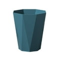 thumbnail image 1 of TWOCOOL 2025 Latest Polygon Small Can - Durable and Easy to Clean Garbage Can - Wastebasket for Bathroom Bedroom Kitchen Laundry Room Offices Kids Rooms - Blue/9.45in, 1 of 4
