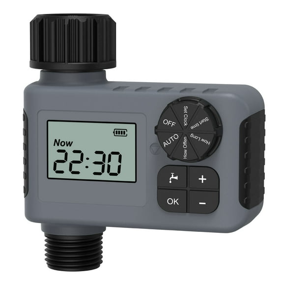 TWOCOOL Sprinkler Timer, Water Timer for Garden Hose, Programmable Water Timer with Rain Delay, Outdoor Waterproof Smart Automatic Watering Controller, 1 Outlet
