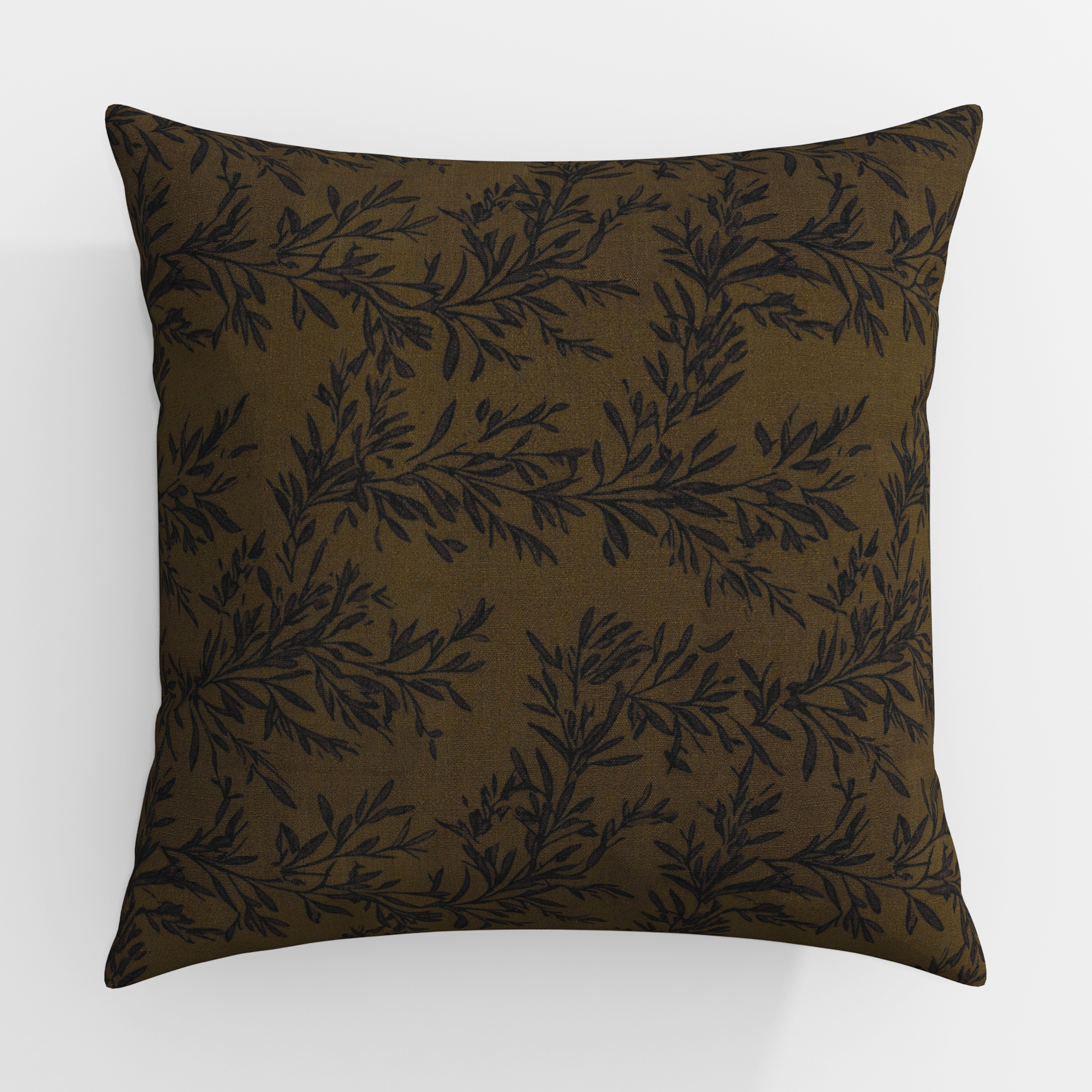 TWOPAGES 12"x20" Print Linen Blend Pillow Cover Pillow Cases Couch Pillows, Set of 1, Bronze