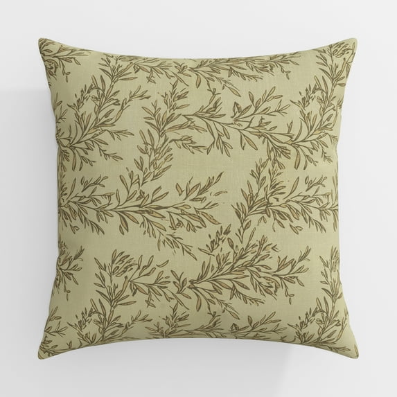 TWOPAGES 12"x20" Print Linen Blend Pillow Cover Pillow Cases Couch Pillows, Set of 1, Travertine