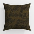 thumbnail image 1 of TWOPAGES 20"x20" Print Linen Blend Pillow Cover Pillow Cases Couch Pillows, Set of 1, Bronze, 1 of 4