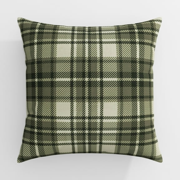 TWOPAGES 20"x20" Print Linen Blend Pillow Cover Pillow Cases Couch Pillows, Set of 1, Latte