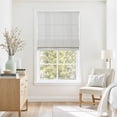 thumbnail image 1 of TWOPAGES 27"x60" Jacquard Cordless Linen Blend Blinds Light Filtering Roman Shade for Kitchen, 1 Piece, Ink, 1 of 6