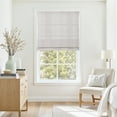 thumbnail image 1 of TWOPAGES 33"x64" Linen Blend Jacquard Cordless Roman Shade Light Filtering Blinds for Indoor Window, 1 Piece, Port, 1 of 6