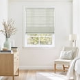 thumbnail image 1 of TWOPAGES 34"x72" Cotton Cordless Print Roman Shade Light Filtering Blinds for Bedroom, 1 Piece, CafeauLait, 1 of 6