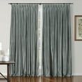 thumbnail image 1 of TWOPAGES 42 W X 84 L Light Filtering Drapery Silk Pinch Pleat Hanging Style Curtain for Bedroom, 1 Panel, Grey, 1 of 6