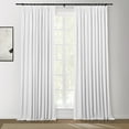 thumbnail image 1 of TWOPAGES 52 W X 108 L Inch Drape Blackout Pinch Pleat Sun Blocking Curtain for Living Room, 1 Panel, White, 1 of 5