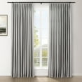thumbnail image 1 of TWOPAGES 52"x63" Velvet Print Pinch Pleat Curtain Privacy Soft Drape for Children Room, 1 Panel, Natural, 1 of 7