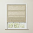 thumbnail image 1 of TWOPAGES Blackout Linen Blend Roman Shade Blinds for Bedroom Window Treatment, 1 Piece, 27Wx64L, Light Khaki, 1 of 6