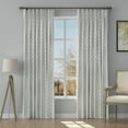 thumbnail image 1 of TWOPAGES Light Filtering 52 X 108 Inches Long Drape 1 Panel Pinch Pleat Linen Blend Curtain for Bedroom, Dot Khaki, 1 of 6