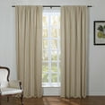 thumbnail image 1 of TWOPAGES Flax Linen Curtain with Room Darkening Lined, Flax 50Wx108L Kyla Collection ( 1 Panel ), 1 of 4