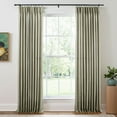 thumbnail image 1 of TWOPAGES French Pleated Drape 42 W X 108 L Inch Heavyweight Light Filtering Curtain for Guest Room, 1 Panel, Dove, 1 of 4