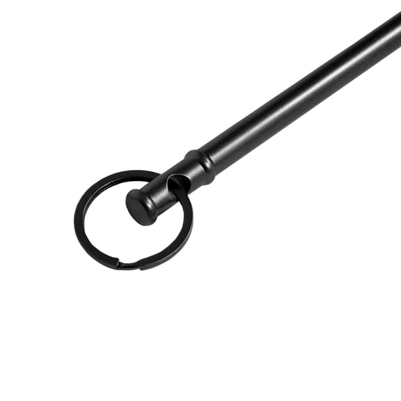 TWOPAGES Jaylon Collection Black Drapery Curtain Pull Wand