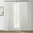 thumbnail image 1 of TWOPAGES Light Blocking Drape 42 W X 96 L Inch Pinch Pleat Blackout Curtain for Kitchen, 1 Panel, Ivory White, 1 of 5