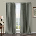 thumbnail image 1 of TWOPAGES Light Filtering Drape 26 W X 108 L Inch Cotton Pinch Pleat Privacy Curtain for Kid's Room, 1 Panel, White, 1 of 6