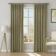 thumbnail image 1 of TWOPAGES Linen Blend Curtain 84 X 63 Inches Long 1 Panel Pinch Pleat Light Filtering Drape for Kitchen, Windowpane, 1 of 6